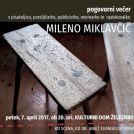 Pogovorni večer z Mileno Miklavčič v Železnikih