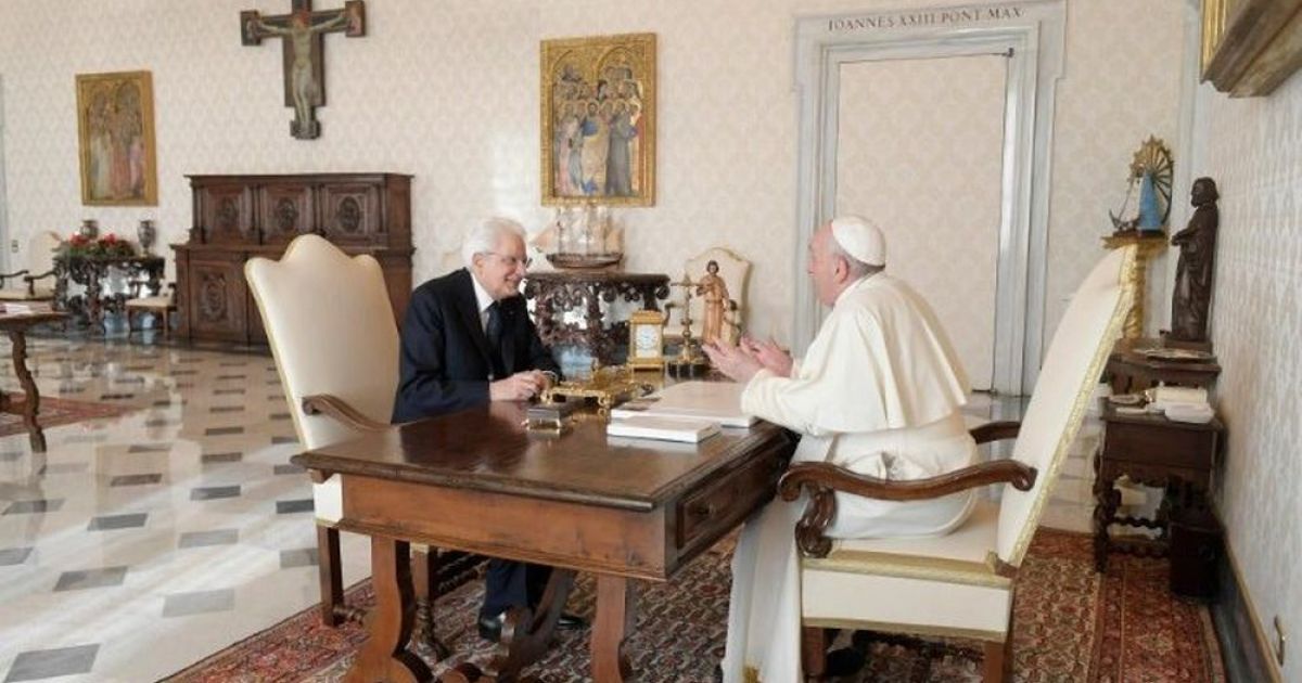 Il presidente italiano Mattarella ha salutato il Papa