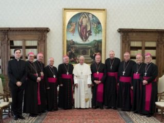 Slovenski škofje na avdienci pri papežu Frančišku