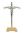 Križ stoječi iz medenine v zlati barvi
